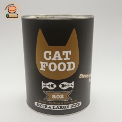 paper cat food packaging can cylinder tube packaging with pet food Kraft paper box packaging