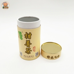 eco friendly tea packaging kraft powder packaging with black tea paper tube packing for red fu tea