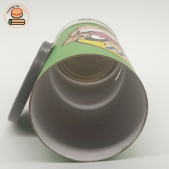 round coin can tin piggy bank biodegradable cardboard paper tube with coin cardboard paper tube packaging