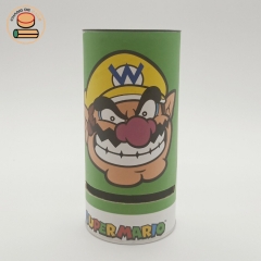 round coin can tin piggy bank biodegradable cardboard paper tube with coin cardboard paper tube packaging