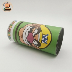 round coin can tin piggy bank biodegradable cardboard paper tube with coin cardboard paper tube packaging