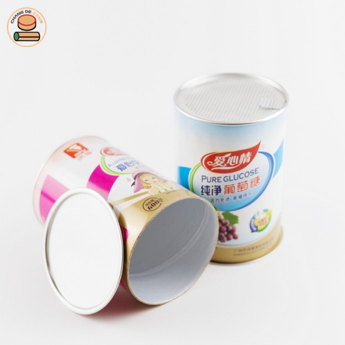 China Suppliers Food Grade Kraft Paper Potato Chips Tube Packaging With Easy Open