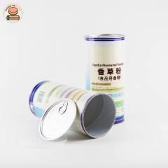 customized printed logo cardboard paper tube slimming coffee composite cans