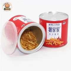 FDA Airtight Kraft Paper Canister Paper Canister for chip Packaging