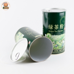 Food grade paper tube canister packaging round paper packaging for tea