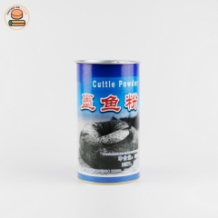custom printing meat spices salt kraft paper tube box for cuttle powder packaging wit plastic lid