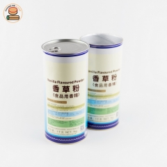 customized printed logo cardboard paper tube slimming coffee composite cans