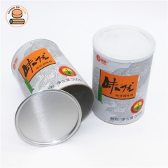 Custom Cylinder paper packaging for food Protein Powder canister