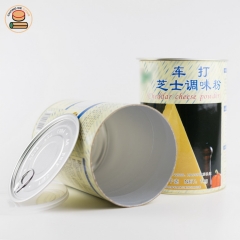 recycled paper tube canister packaging for milk Weight loss shakes Nutrition powder packaging