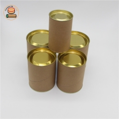 China supplier paper Canister Cardboard Containers clothing packaging Paper cans With Metal Lid