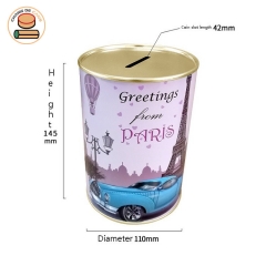 Cheap Price Customize Fancy Kids Piggy Bank Coin Jar Paper Tube Packaging