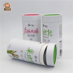 Custom biodegradable kraft paper tube cardboard packaging cylinder tube box for tea/coffee