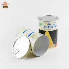 recycled paper tube canister packaging for milk Weight loss shakes Nutrition powder packaging