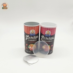 Cylinder Paper Box for Pet Food Custom Hermetic Box Packaging Recycled Food Grade Canister