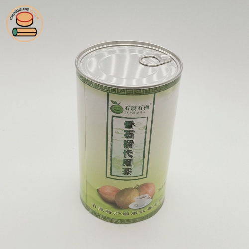 Composite Paper Can with Aluminum Easy Open End Paper Canister