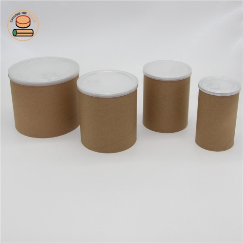 Easy Open Lid Cardboard Cans Aluminum Foil Macadamias Paper Cans