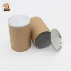 Food Grade Round Paper Packaging Tube Composite Paper Can for Food Powder