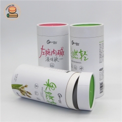 100%recycled health food tea dried fruit paper packing push up paper tube packaging