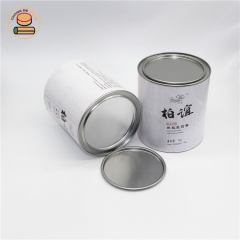 healthy tea weight loss shakes diet food kraft paper tube box packaging with resealable cover