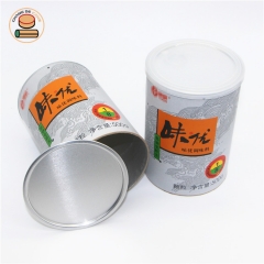 Custom Eco Friendly Food Grade Cardboard Cylinder Canister Paper Tube For Food Packaging