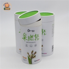 Recycle Inner Aluminum Paper Cylinder Canister Compostable Paper Tube For 100G Food Nut Packaging