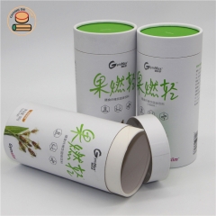 Recycle Inner Aluminum Paper Cylinder Canister Compostable Paper Tube For 100G Food Nut Packaging