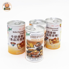 customizable fancy food grade kraft paper tube canister packaging for tea candy snack packaging