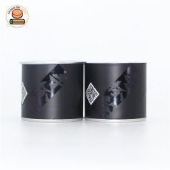 custom black mini paper tube jar packaging for tea chili sauce olive oil packaging