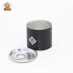 custom black mini paper tube jar packaging for tea chili sauce olive oil packaging