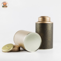 100%Recycle Chinese Style Paper Tube Bottle Packaging For Kungfu Tea Black Tea Beauty-slimming tea Fruit tea Packaging