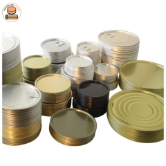 ID99mm 401# Tin cover tin lids tinplate lids Iron Round Can Cover for paper tube