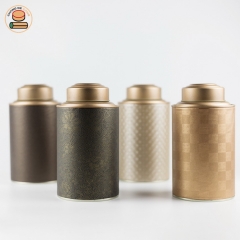 100%Recycle Chinese Style Paper Tube Bottle Packaging For Kungfu Tea Black Tea Beauty-slimming tea Fruit tea Packaging