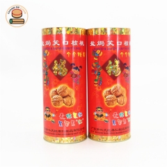 custom fancy printing logo tea Natural food solid drink chocolate paper tube boxes packaging with resealable lid