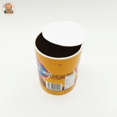 100%biodegradable custom food grade paper packaging for Coconut powder Chicken essence milk paper tube canister packing for fermented soya bean