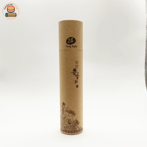 custom elegant push up paper tube bottle packaging for printings art collection map packaging