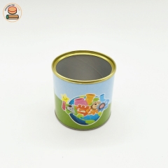 custom resealable metal ild paper tube jar packaging for grain oatmeal corn flakes pet food packaging