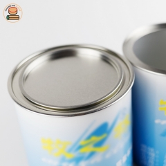 Best selling food paper tube canister packaging for milk pet food solid drinks peanut sesame powder packaging