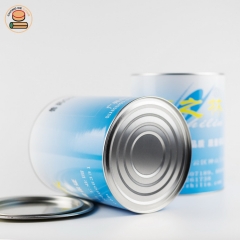 Best selling food paper tube canister packaging for milk pet food solid drinks peanut sesame powder packaging