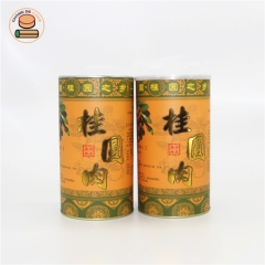 100% recycled airtight container dry fruit packaging CMYK Printing Food Kraft Canister Round Paper Tube