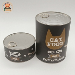 100%biodegradable custom pet food paper tube packaging for molar stick cat litter anthelmintic deodorant paper cans packaging