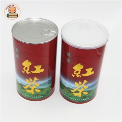 Ex-factory black tea coffee paper tube canister packaging pet food popcorn peanut meat paper jar packaging