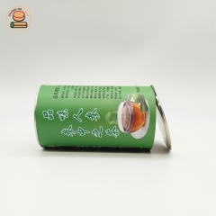 Composite Material And Use Ring-pull Food Paper Tube With Plastic Cap Zip-top Lid