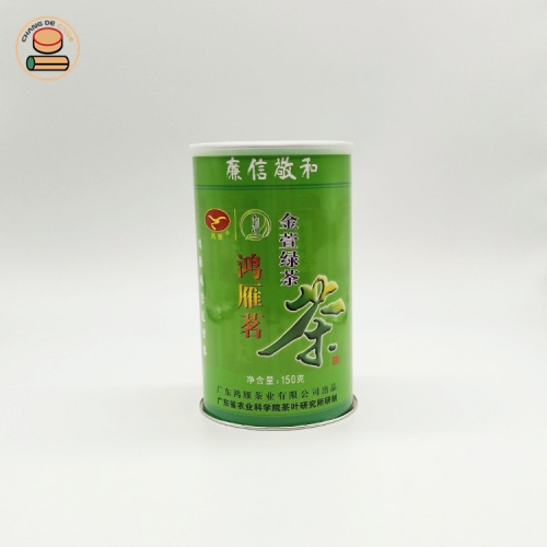 Composite Material And Use Ring-pull Food Paper Tube With Plastic Cap Zip-top Lid