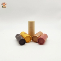 Custom Fancy Printing Lipstick Rouge Lip Gloss Essential Oil Cosmetics Cardboard Paper Tube Canister Packaging