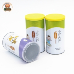 Best value for money in China custom food grade paper tube boxes packaging for coarse grain chips milk cookies packaging