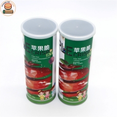 Cheap Factory Custom Potato Chips Shrimp Chips Shrimp Chips Popcorn Crispy Rice Aluminum Foil Lining Paper Tube Boxes Packaging