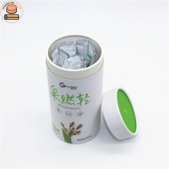 custom good quality luxury exquisite healthy food lose weight tea double-layers paper tube with food inspection certificate