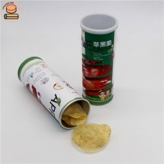 custom made strong moisture anti FDA paper can packing for potato chips shrimp chips shrimp chips popcorn crispy rice packaging