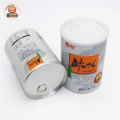 The cheapest in the whole Food Easy Pull Ring Lid Paper Tube Cans For red tea fruit tea Slimming milk shake packaging