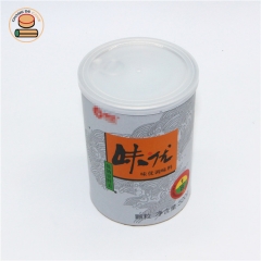 custom food paper tube cans packaging for truffle chocolate dried meat floss Cocoa powder snack cookies packaging